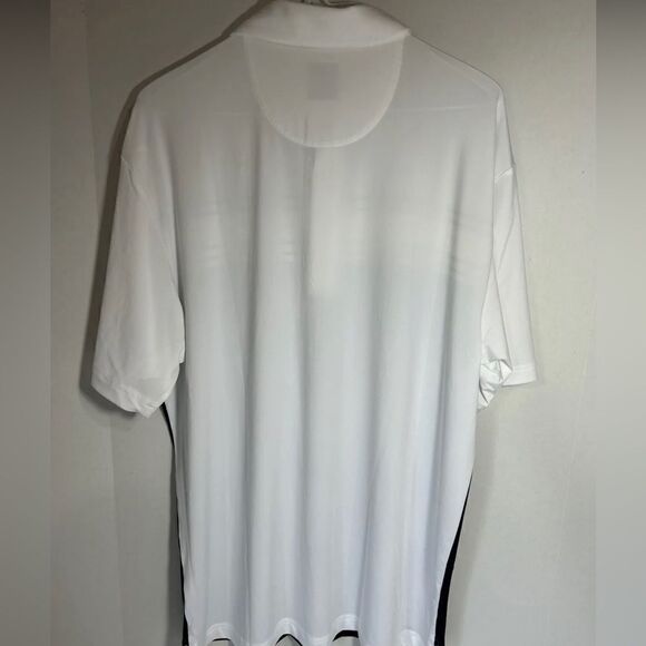 NWT Callaway Big/Tall Opti-Dry Performance Golf Polo Shirt White/Navy - Size XXL - Picture 4 of 7